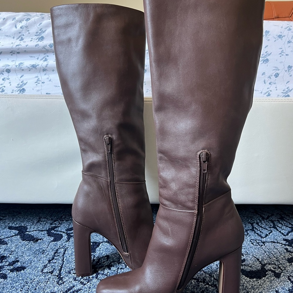 Steve Madden Archer Brown Knee-High Boots (8.5)